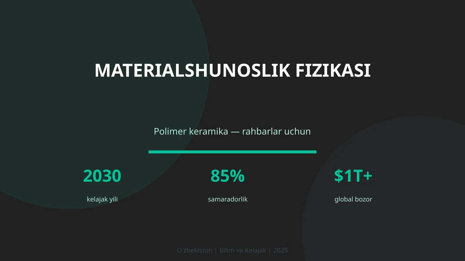 MATERIALSHUNOSLIK FIZIKASI 1