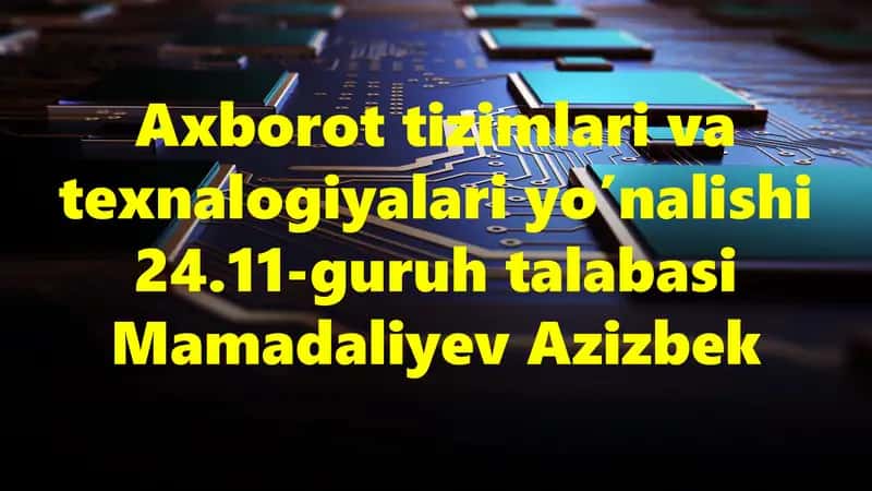 Maydon tranzistorlarining ishlash prinsipi va rivojlanish tarixi 1