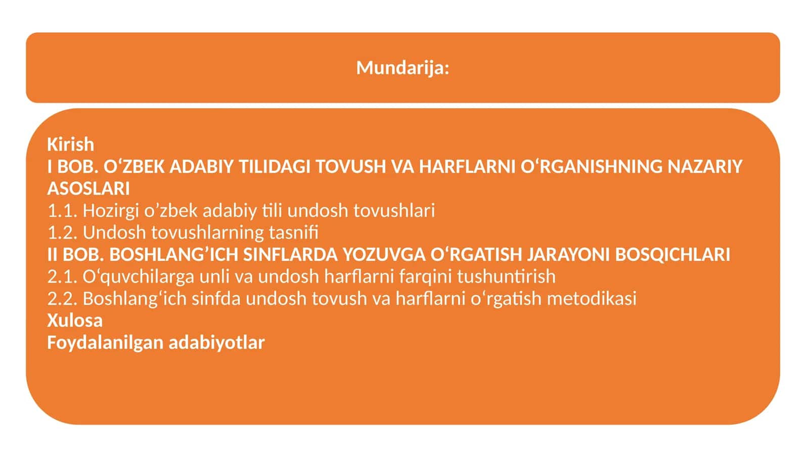 Davlat Ta'lim Standartlari - Majburiy Talablar 1
