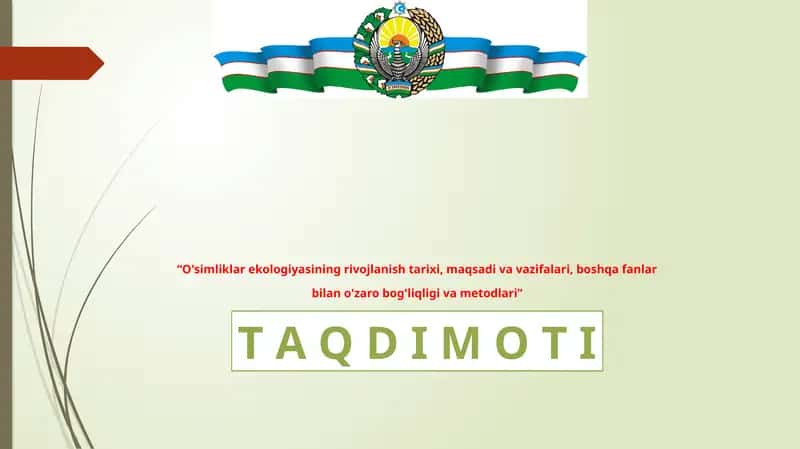 O'simliklar ekologiyasining rivojlanish tarixi 1