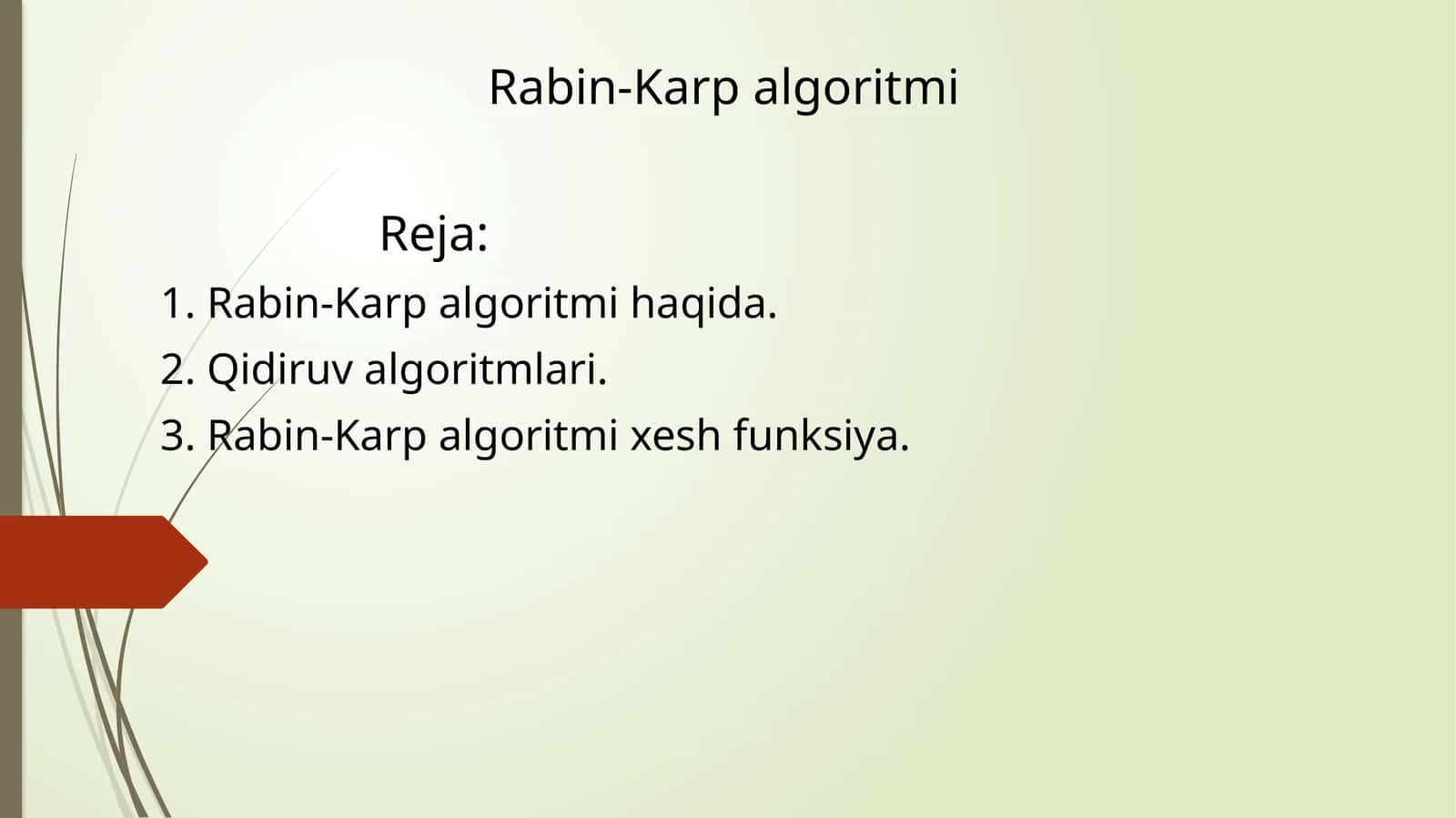 Rabin-Karpalgoritmi 1