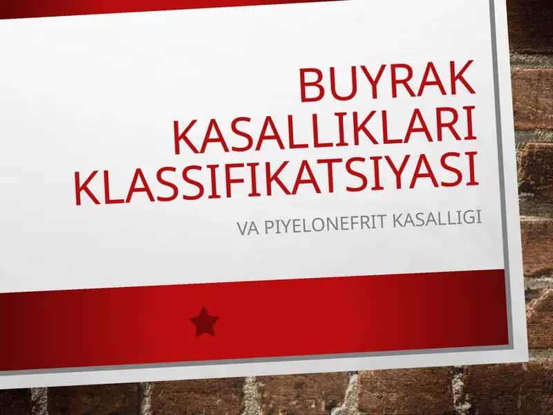 Buyrak kasalliklari.Piyelonefrit. 1