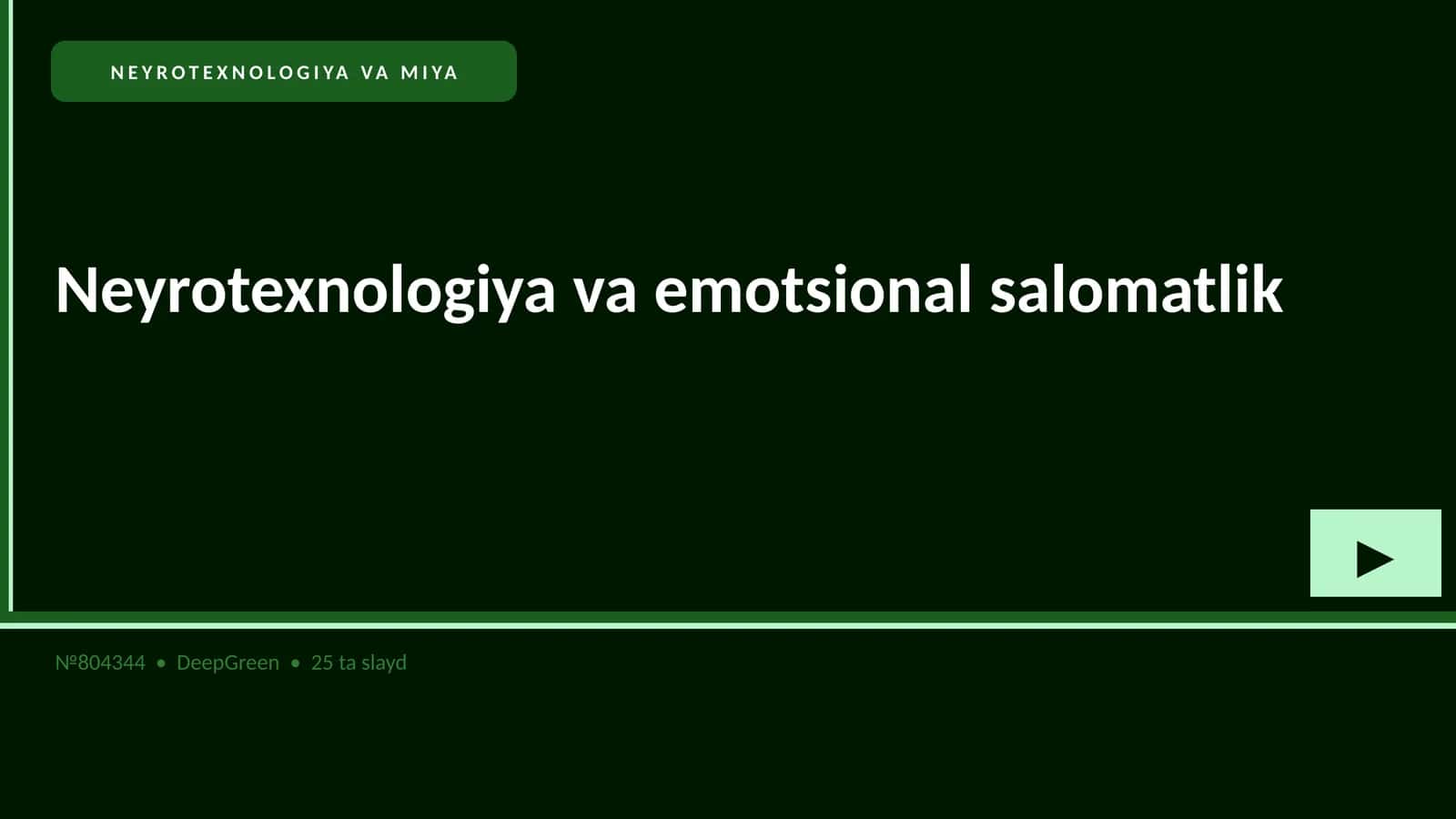 NEYROTEXNOLOGIYA VA MIYA 1