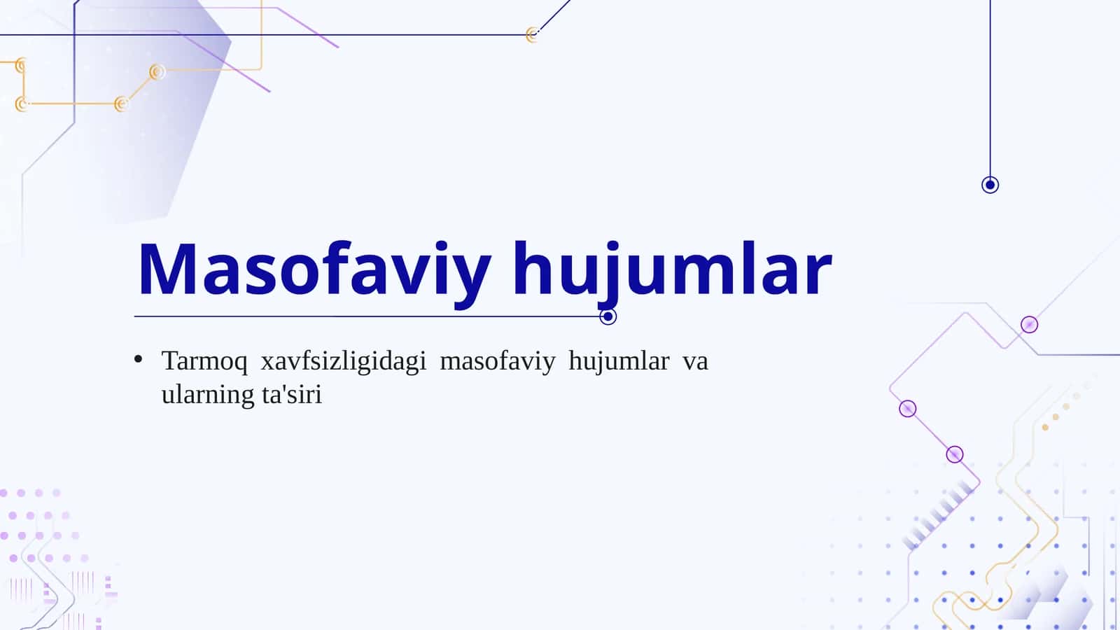 Masofaviy hujumlar va ularning ta'siri 1