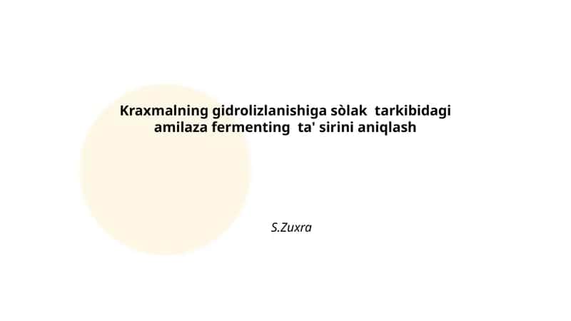 Amilaza fermenti 1