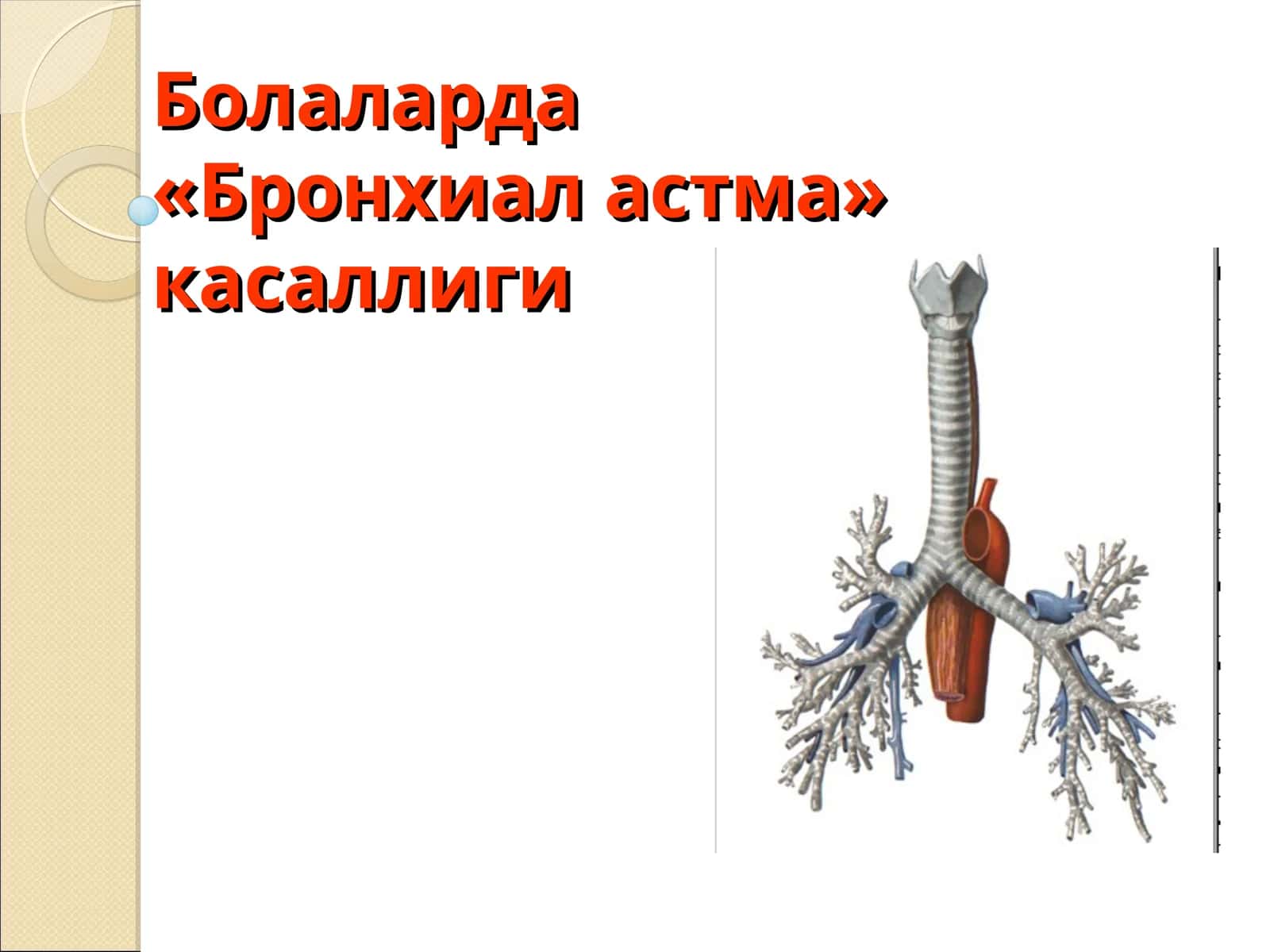 Болаларда«Бронхиал астма»касаллиги 1