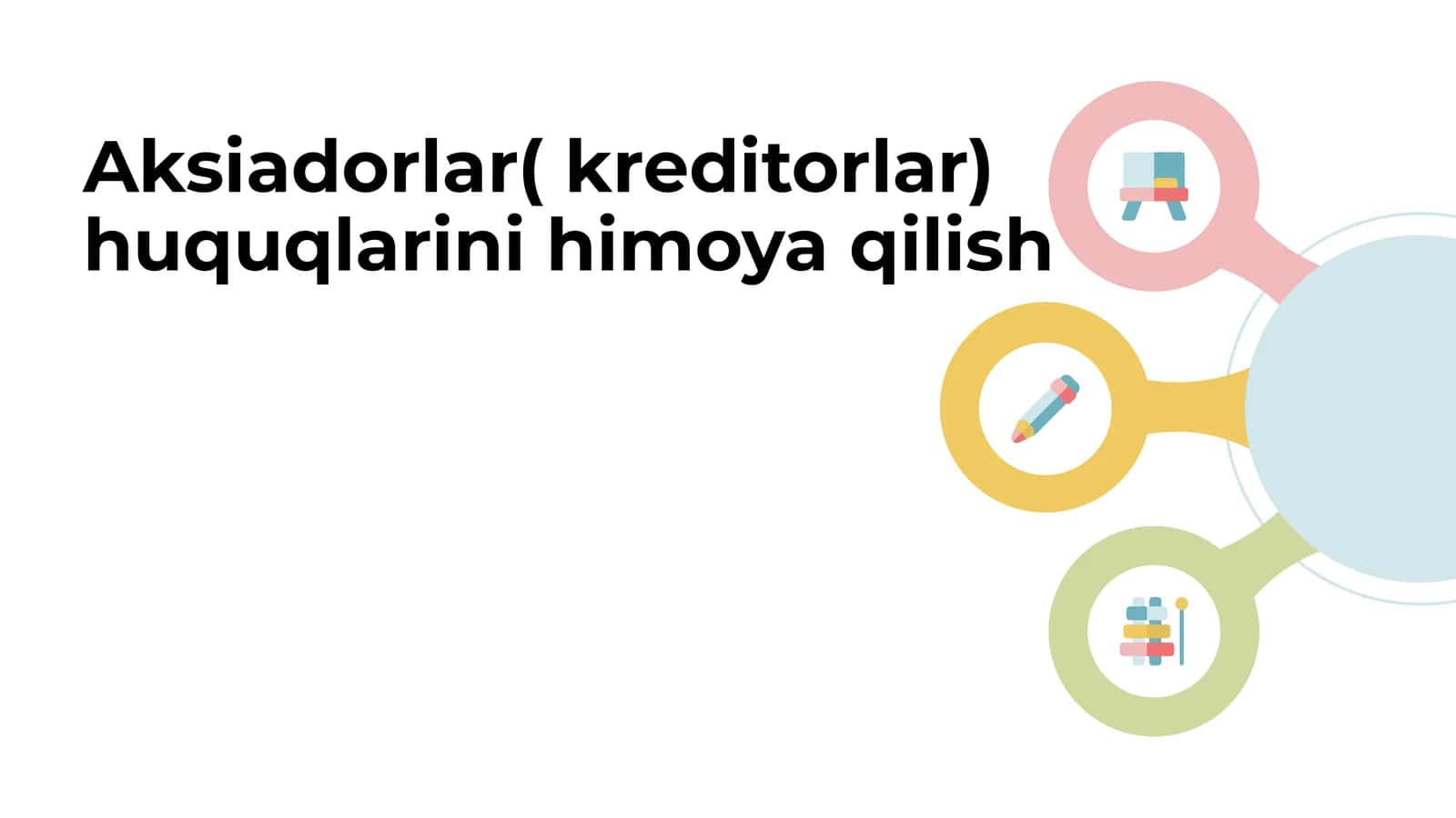 Aksiyadorlar (kreditorlar) huquqlarini himoya qilish 1