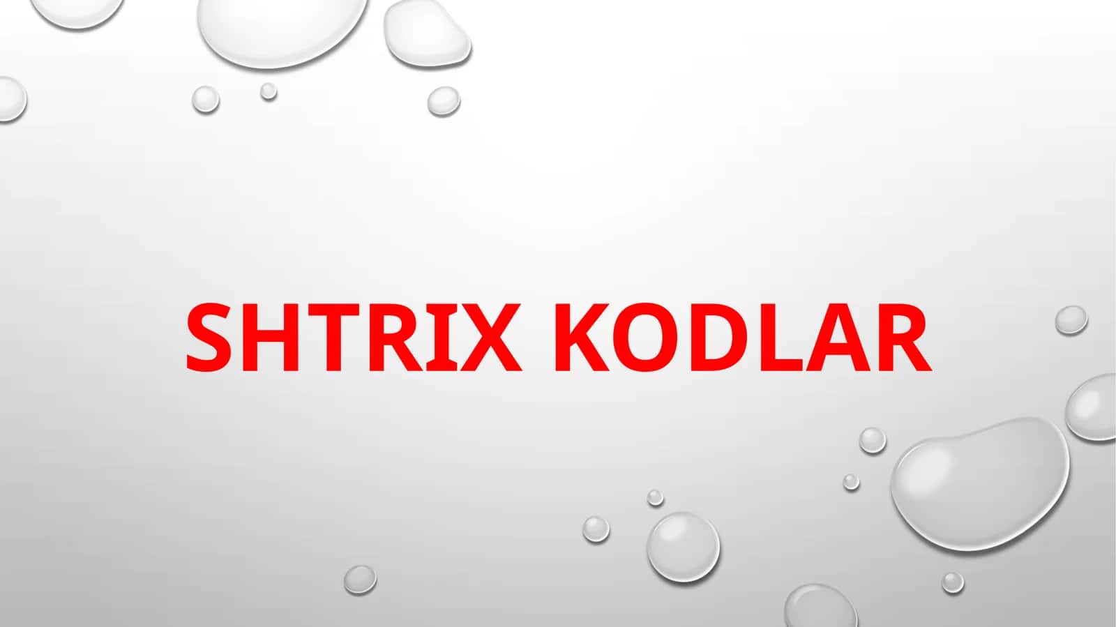 Shtrix kodlar 1