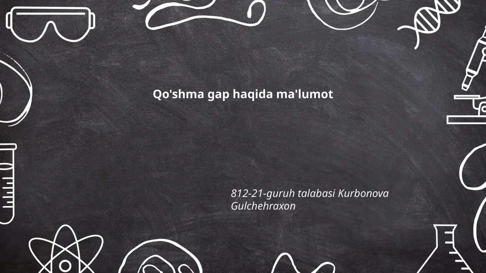 Qo'shma gap haqida ma'lumot 1
