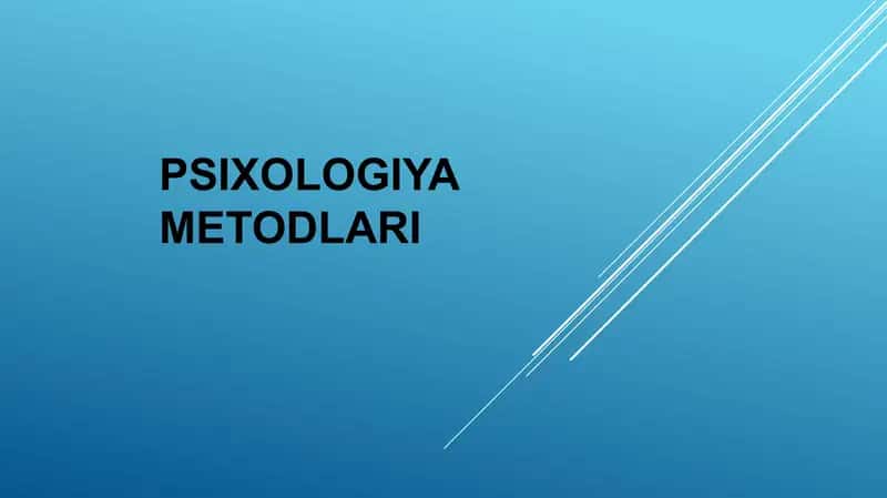 Psixologiya Metodlari 1