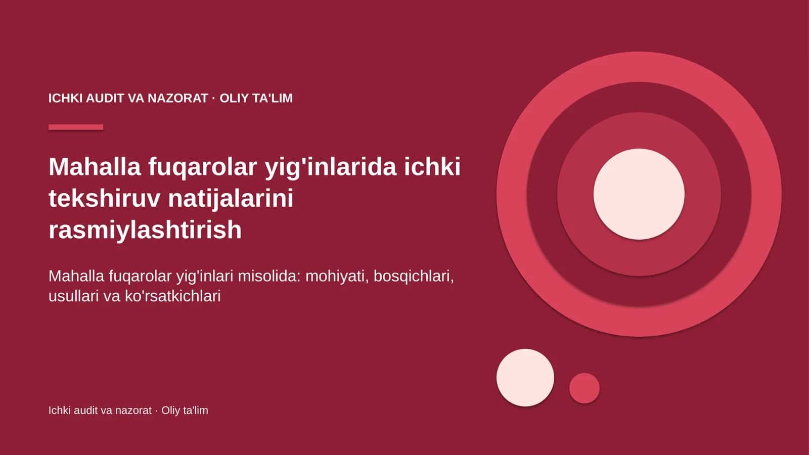 Mahalla fuqarolar yig'inlarida ichki tekshiruv natijalarini rasmiylashtirish 1