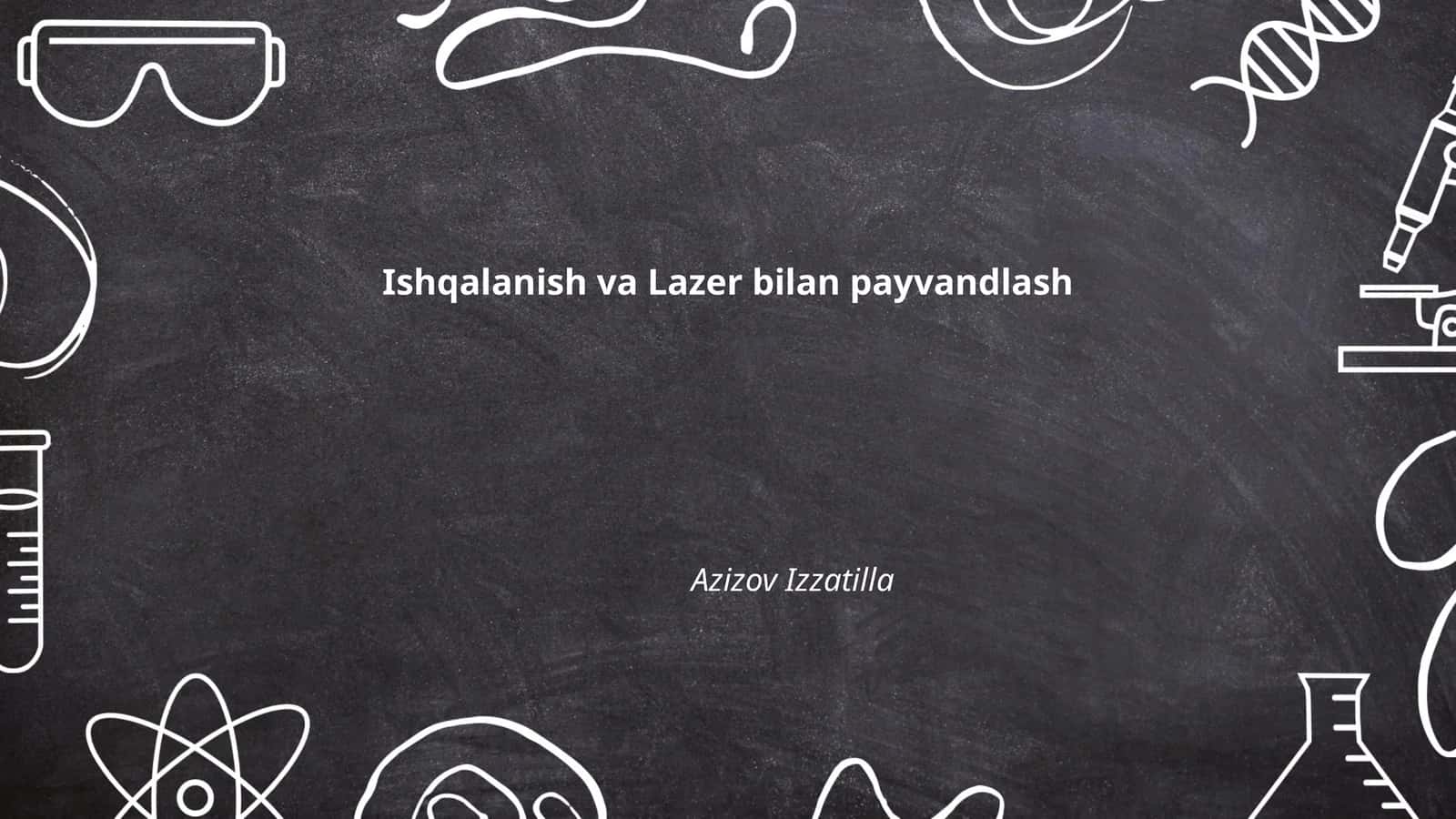 Ishqalanish va Lazer bilan payvandlash 1