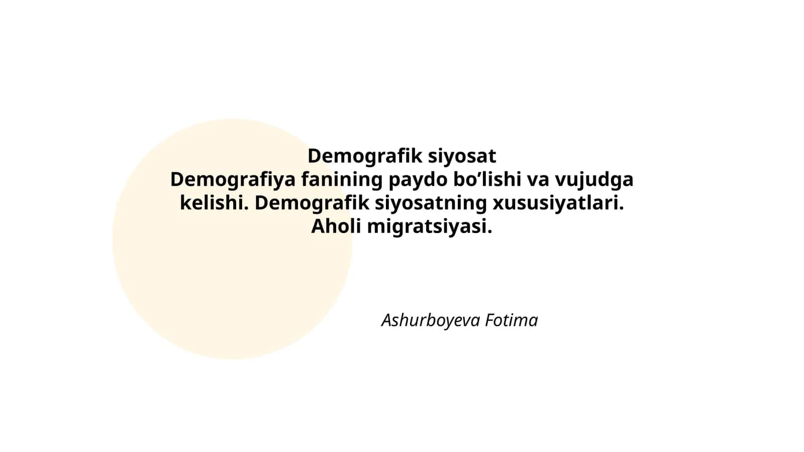 Demografik siyosat 1
