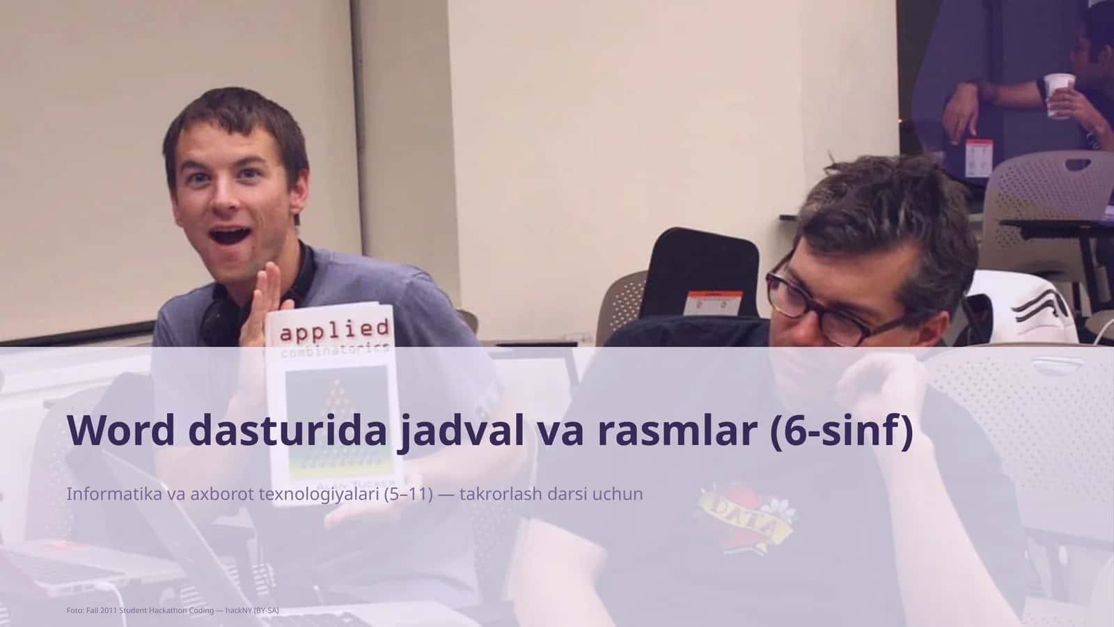Word dasturida jadval va rasmlar (6-sinf) 1
