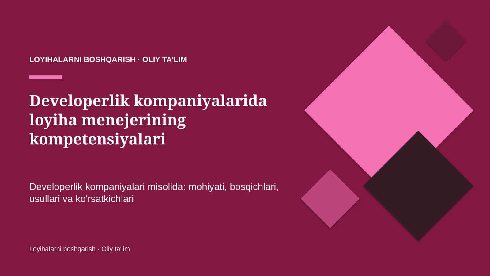 Developerlik kompaniyalarida loyiha menejerining kompetensiyalari 1