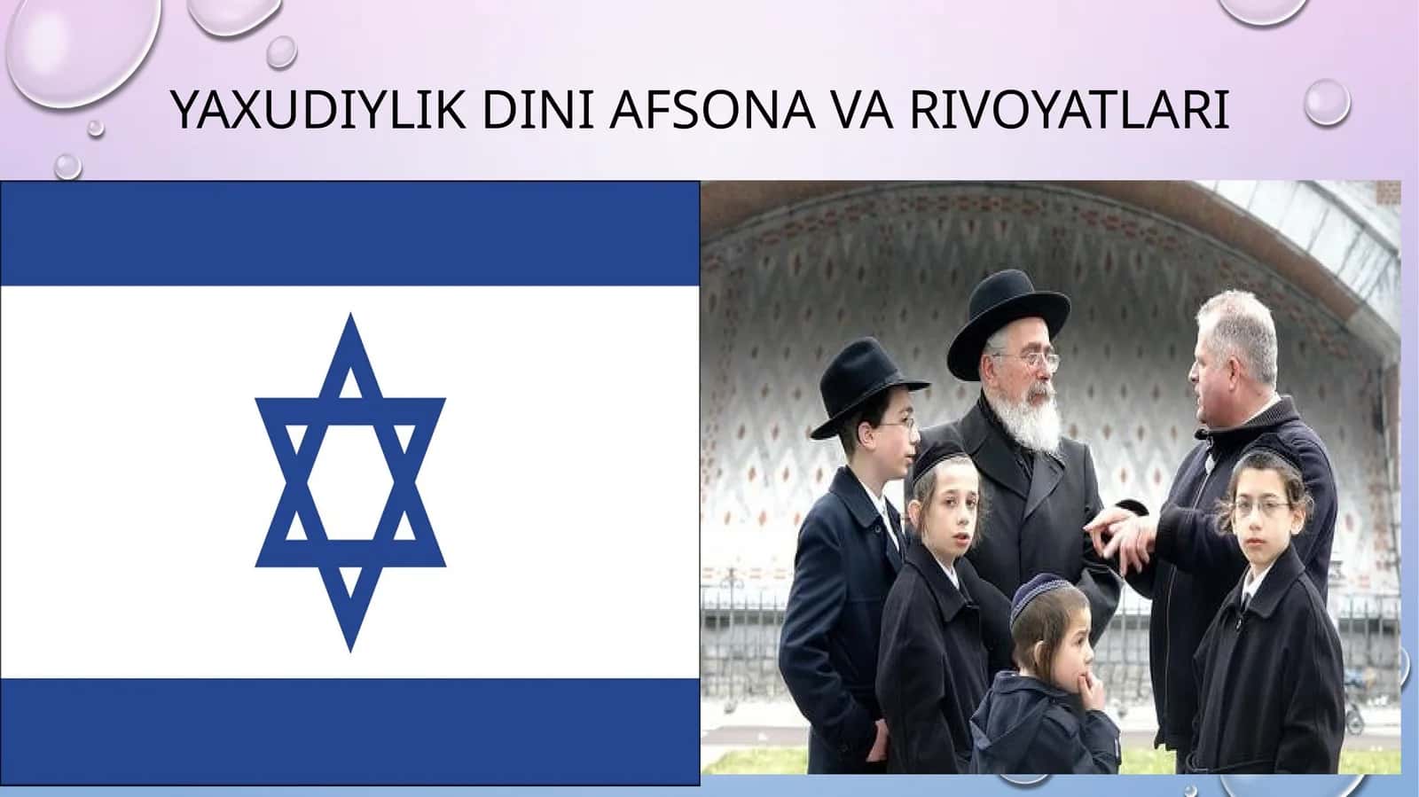 Yaxudiylik dini afsona va rivoyatlari 1