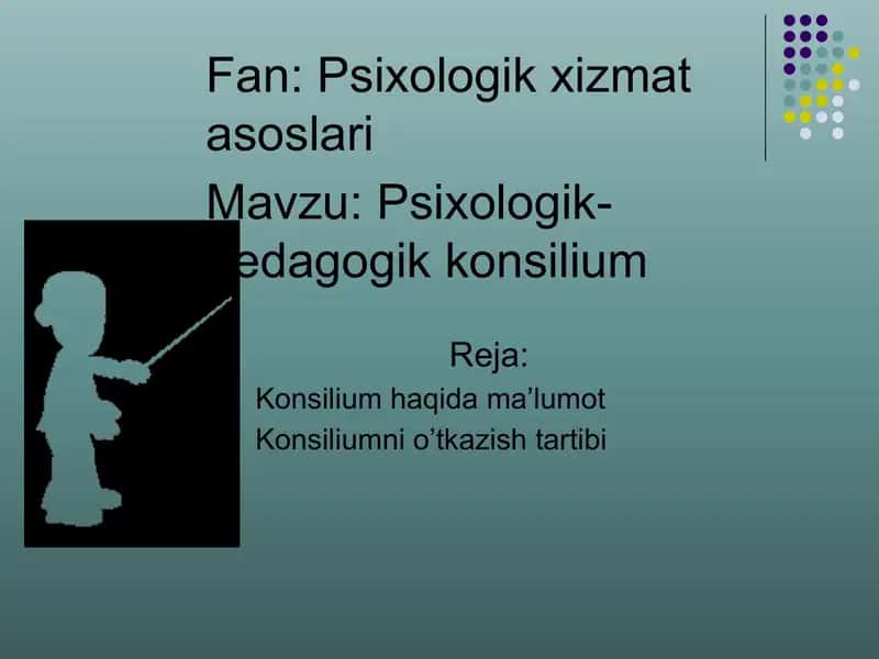 Psixologik-pedagogik konsilium 1