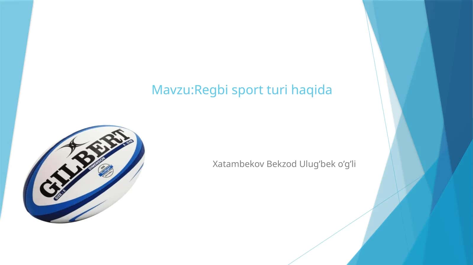 Regbi sport turi haqida 1