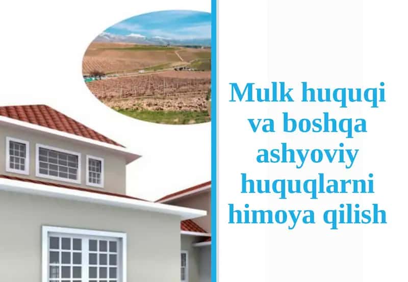 Mulk huquqi va boshqa ashyoviy huquqlarni himoya qilish 1