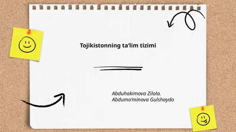 Tojikistonning ta‘lim tizimi 1