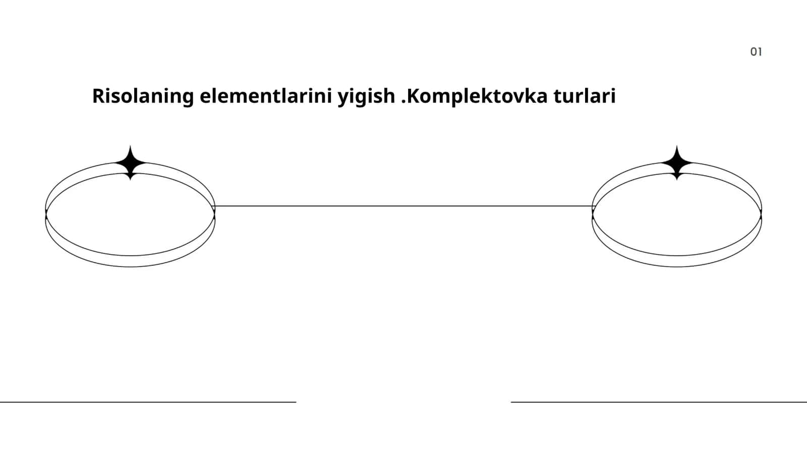Risolaning elementlarini yig'ish.Komplektovka turlari 1