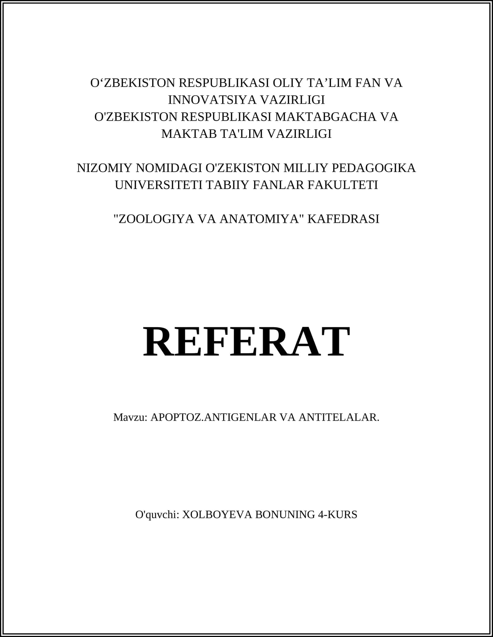 APOPTOZ.ANTIGENLAR VA ANTITELALAR 1
