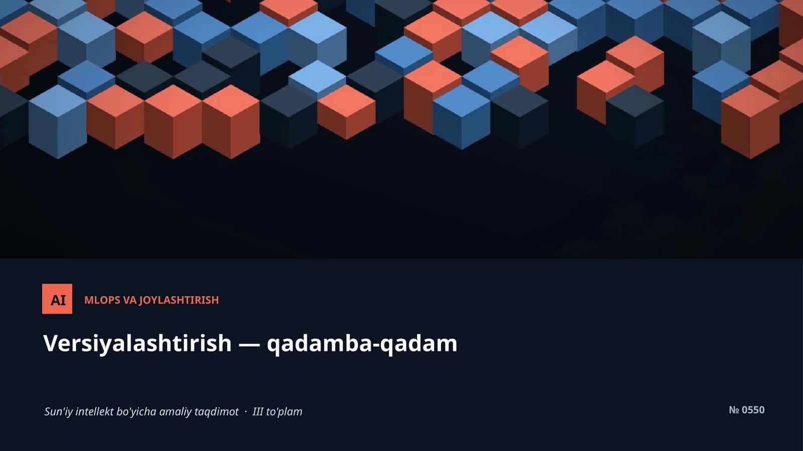 MLOPS VA JOYLASHTIRISH 1