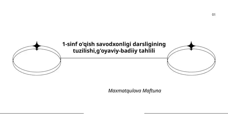 O'qish savodxonligi darsligining umumiy tuzilishi 1