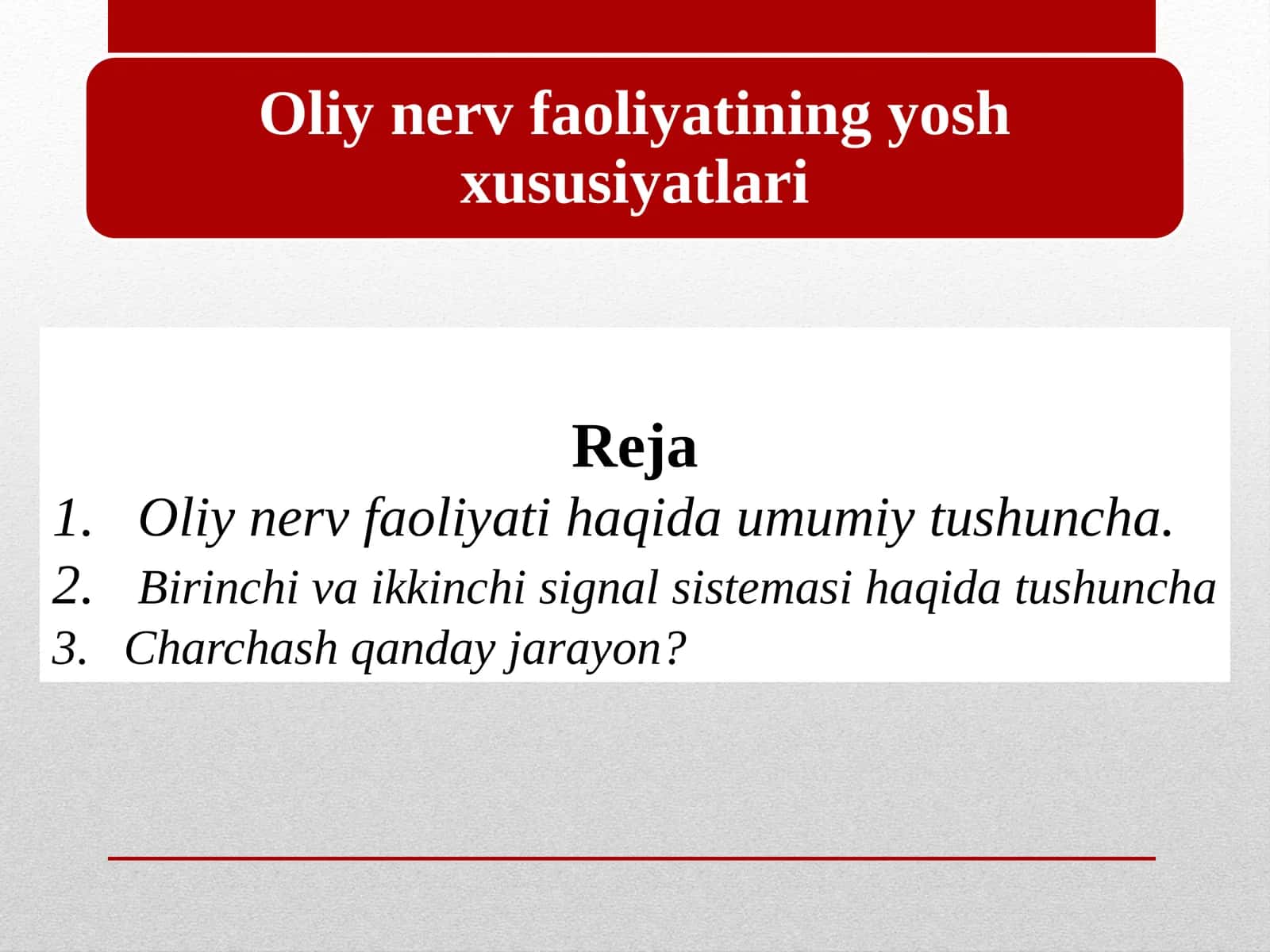 Oliy nerv faoliyati 1