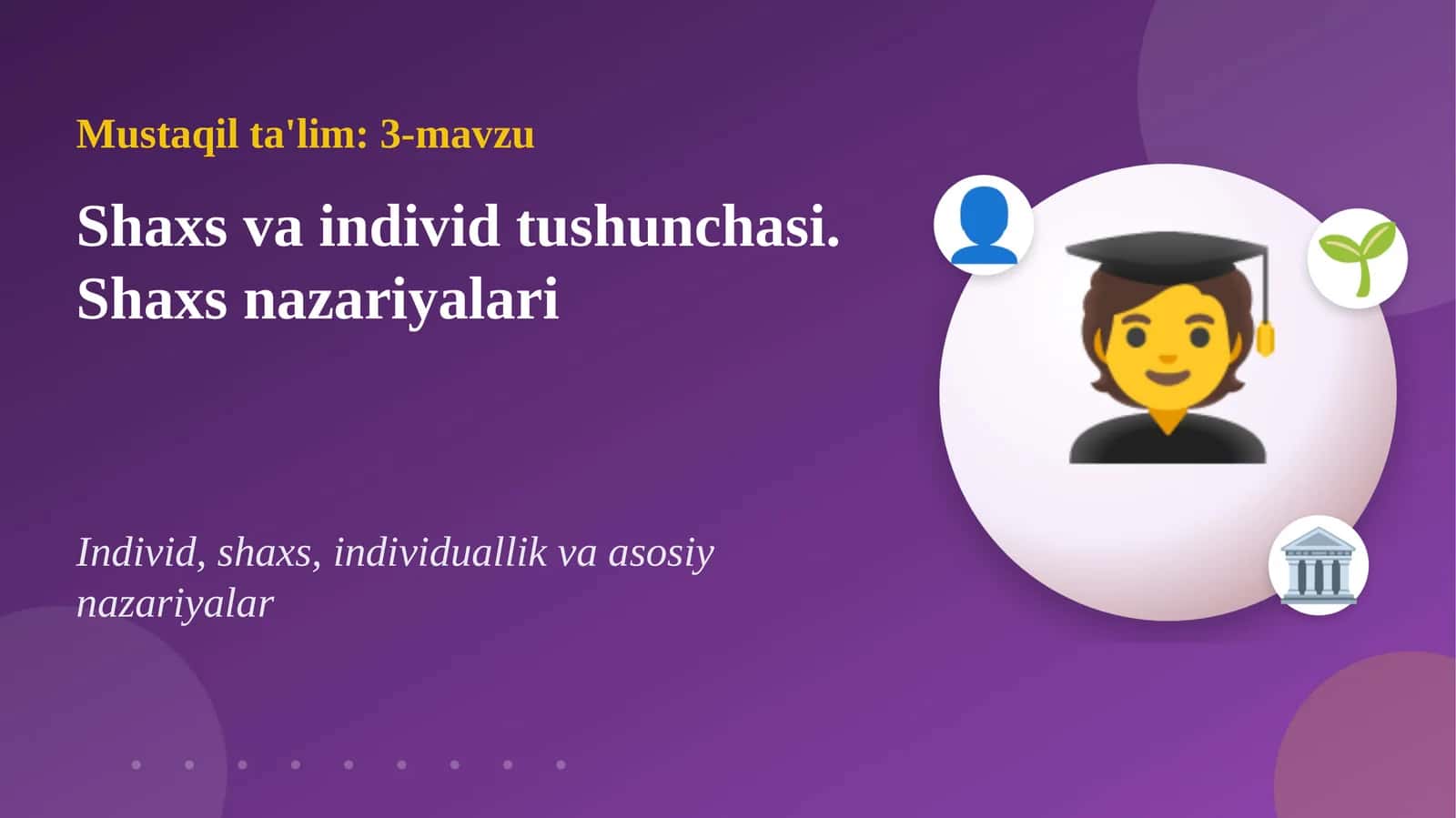 Mustaqil ta'lim: 3-mavzu 1