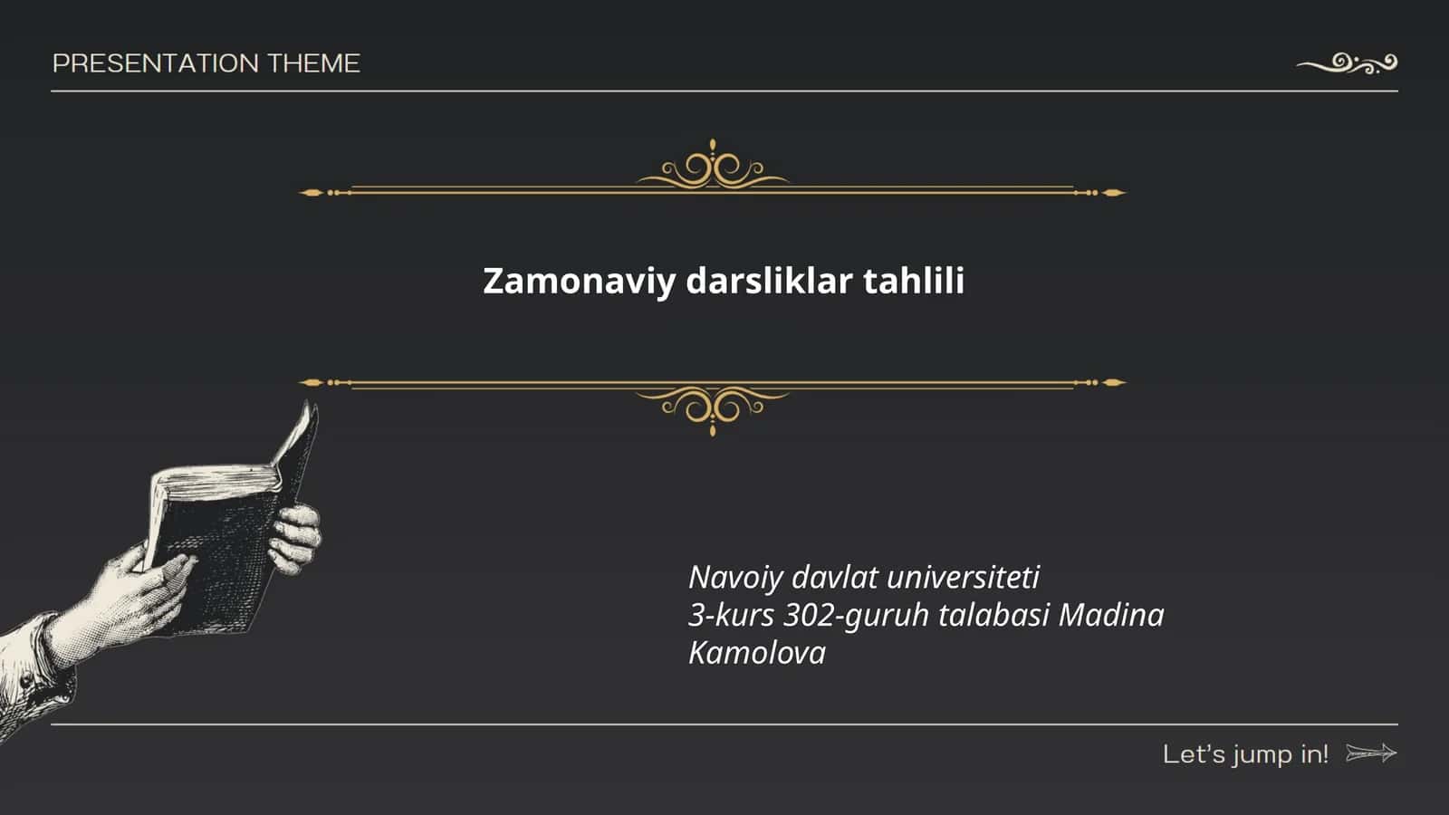 Zamonaviy darsliklar tahlili 1