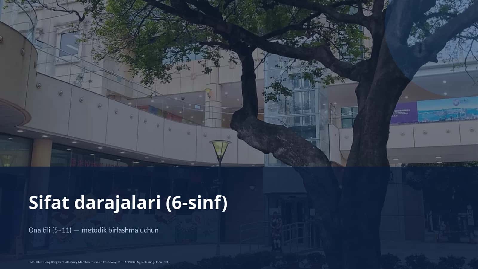 Sifat darajalari (6-sinf) 1