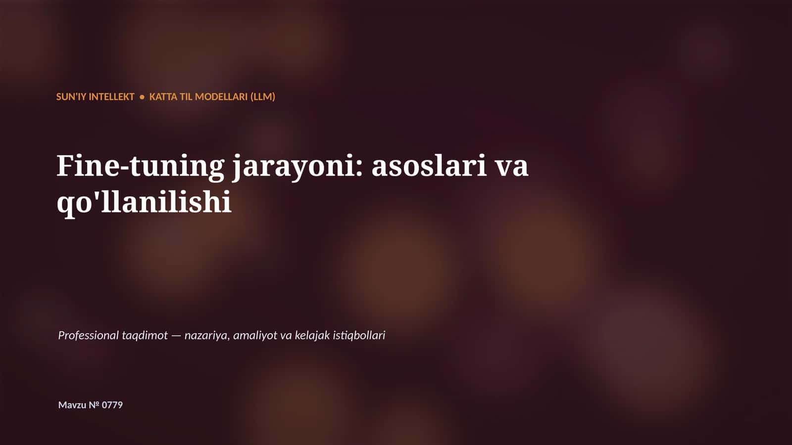 Katta til modellari (LLM) 1