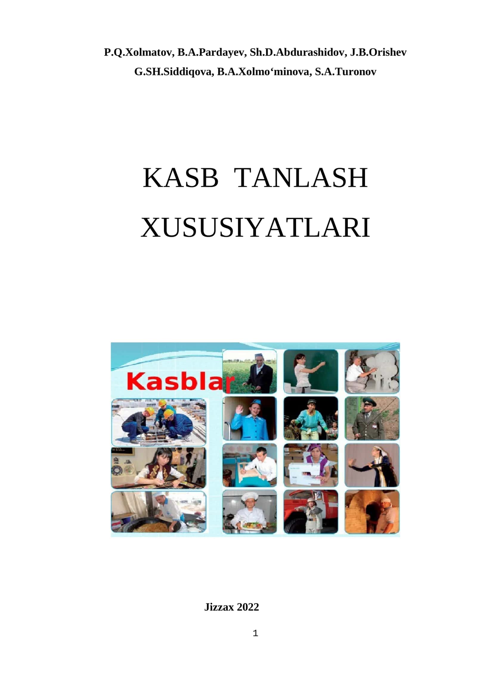 KASB  TANLASH  XUSUSIYATLARI 1