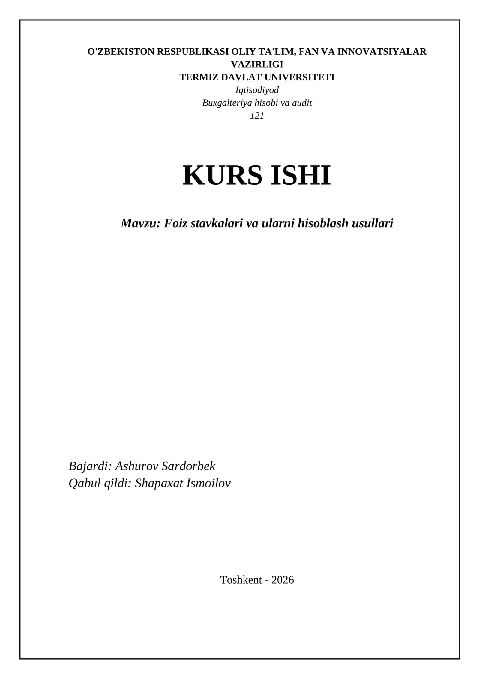 Buxgalteriya hisobi va audit 1