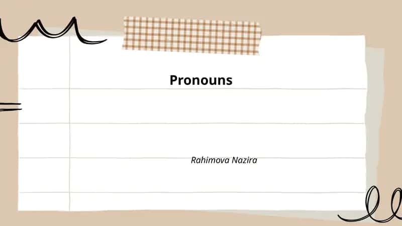 Pronouns 1