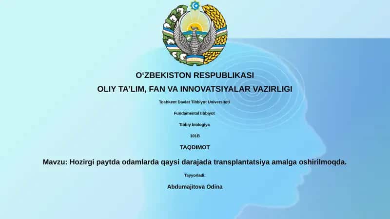 Organ transplantatsiyasi 1