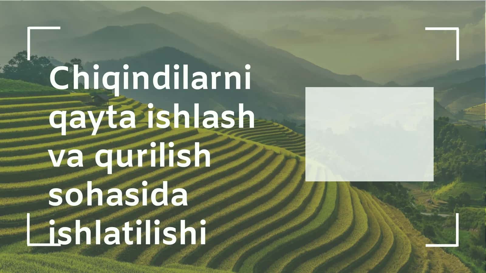 Qayta ishlash jarayonlari 1