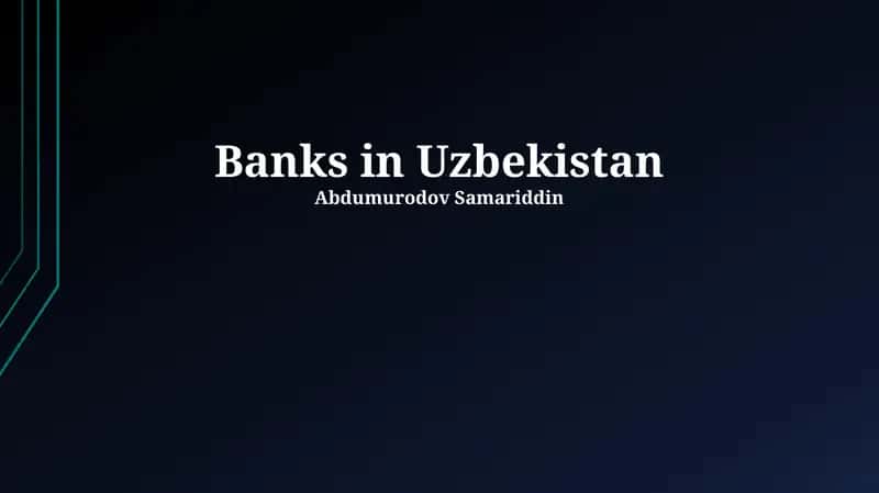 Overview of Uzbekistan's Banking Sector 1