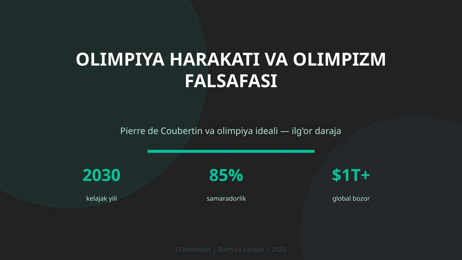 Olimpiya Harakati va Olimpizm Falsafasi 1