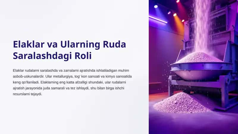 Elaklar va Ularning Ruda Saralashdagi Roli 1