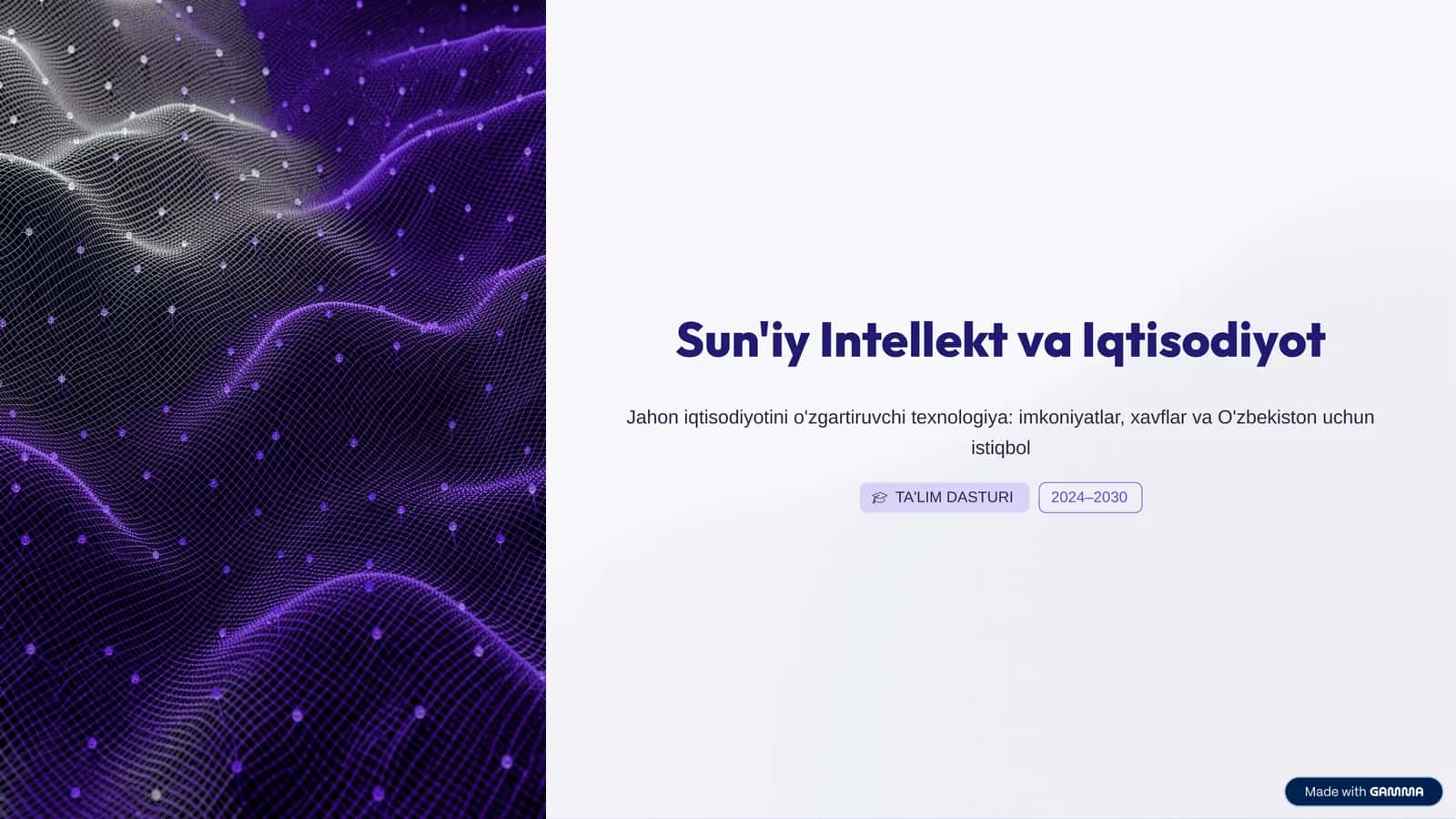 Sun'iy Intellekt va Iqtisodiyot 1