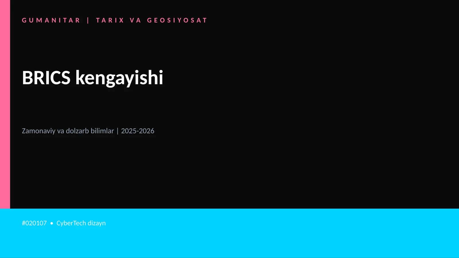 BRICS kengayishi 1