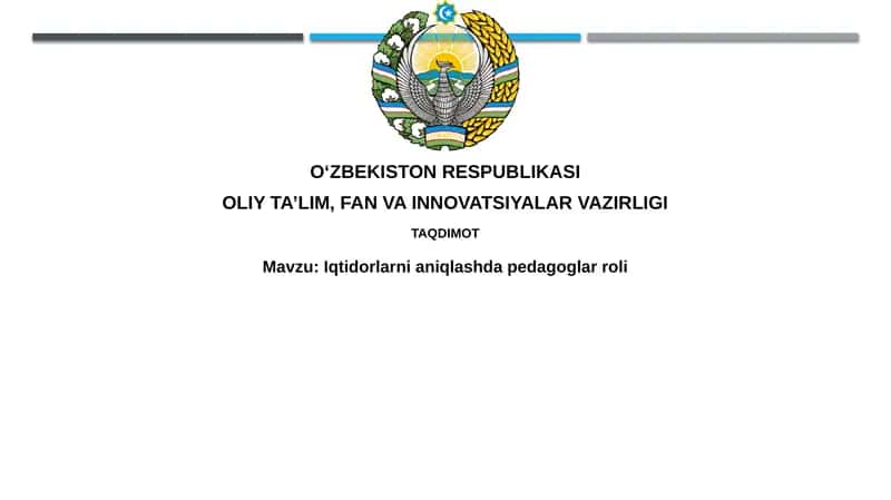 Iste'dodlarni Aniqlashda Pedagoglar Roli 1