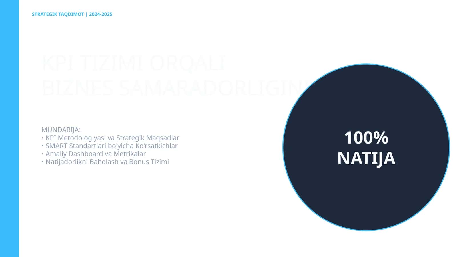 STRATEGIK TAQDIMOT | 2024-2025 1