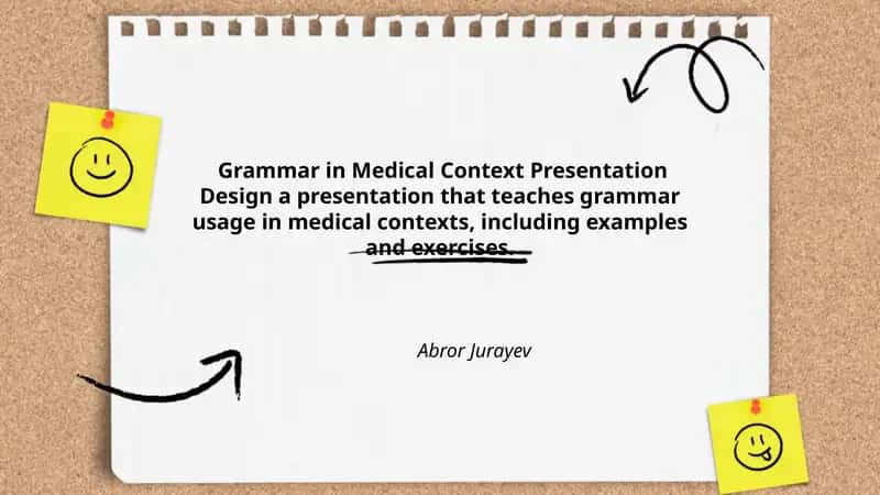 Grammar in Medical Context Presentation 1