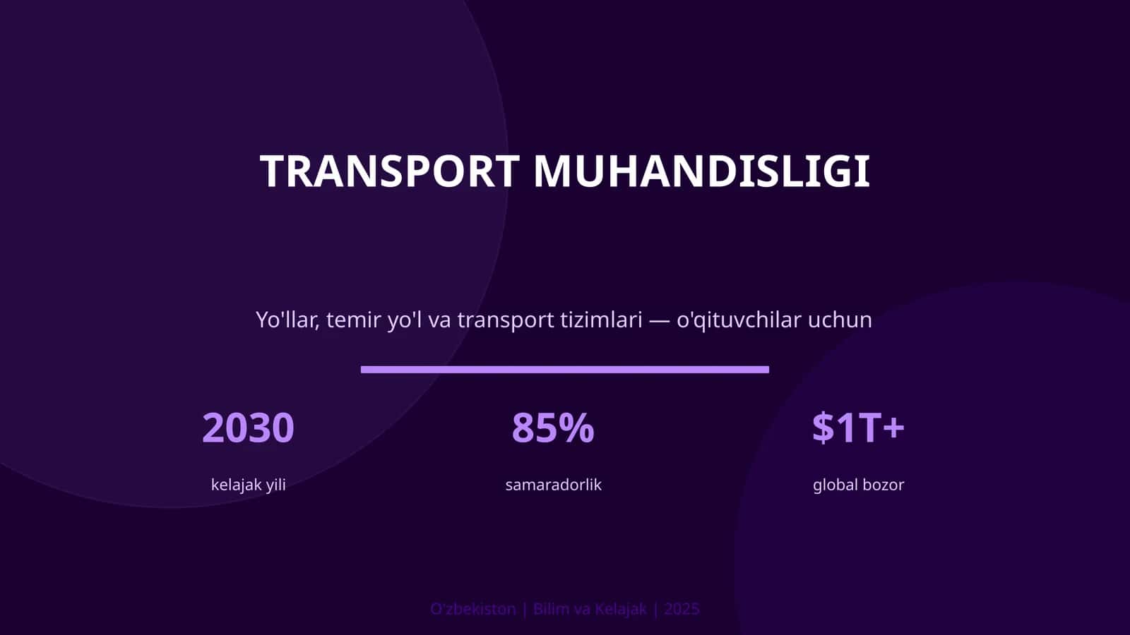 TRANSPORT MUHANDISLIGI 1