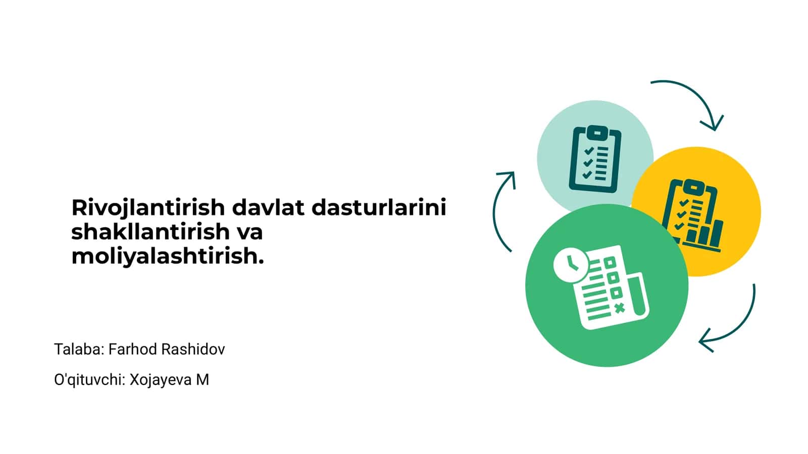 Rivojlantirish Davlat Dasturlari 1