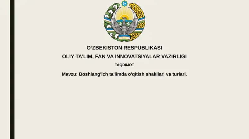 Boshlang'ichta'limdao'qitishshakllarivaturlari 1