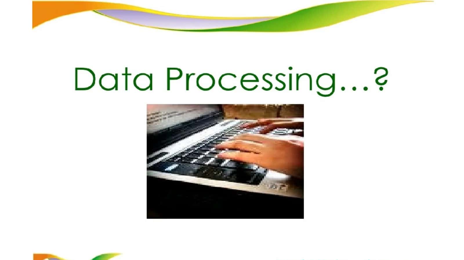 Data processing 1